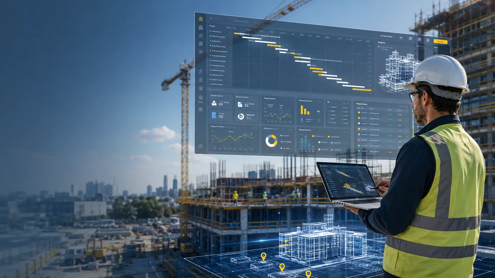 O-MEGA Web proje ve şantiye yönetimi yazılımı ile çoklu şantiye operasyonlarının dijital takibi