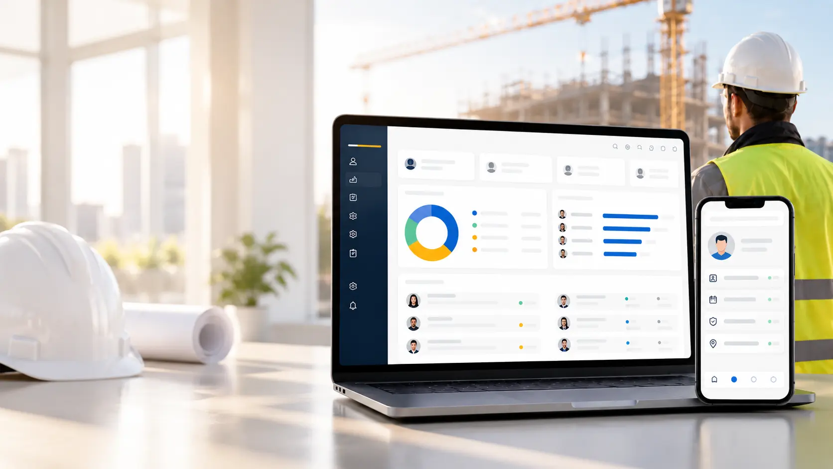 O-MEGA Web personel yönetimi yazılımı ile şantiye personeli, görev atamaları, zimmet, belge ve personel dashboard ekranı