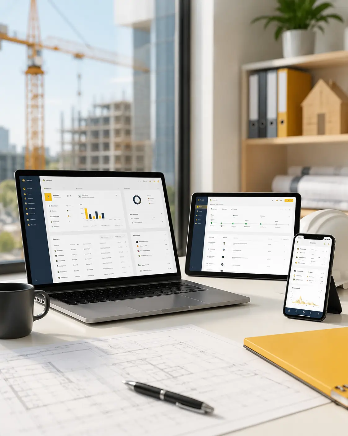 O-MEGA Web kullanıcı tarafı gereksinimleri, bilgisayar, tablet, mobil cihaz ve tarayıcı kullanımı görseli